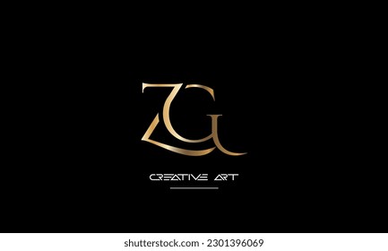 ZG, GZ, Z, G abstract letters logo monogram