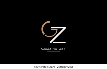ZG, GZ, Z, G abstract letters logo monogram