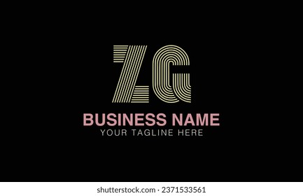 ZG initial logo | initial based abstract modern minimal creative logo, vector template image. luxury logotype , real estate homie . typography . initials 