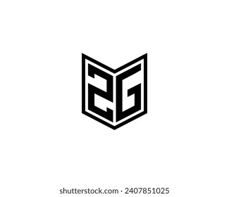 Plantilla de vector de diseño de logotipo ZG