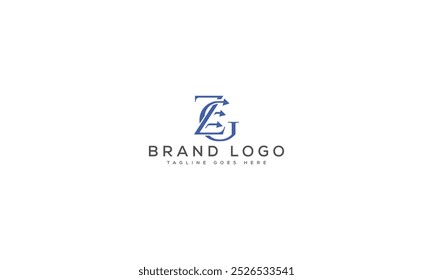 Projeto de modelo de vetor de design de logotipo ZG para marca