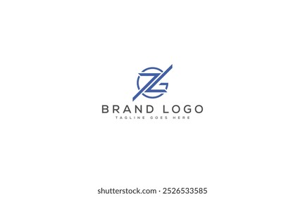 Diseño de Plantilla de Vector de diseño de logotipo ZG para marca
