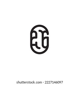 ZG simple line concept in high quality professional design that will print well across any print media
