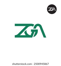 ZGA Logo Letter Monogram Design