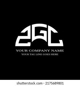 ZGB letter logo creative design with vector graphic