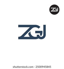 ZGJ Logo Letter Monogram Design