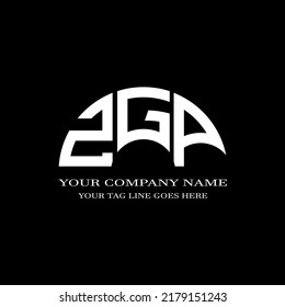 ZGP letter logo creative design with vector graphic