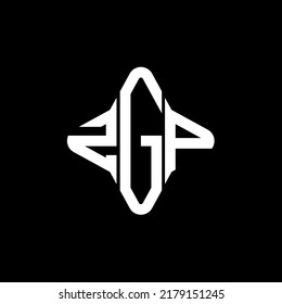 ZGP letter logo creative design with vector graphic