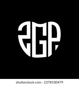 ZGP letter logo creative design. ZGP unique design.
