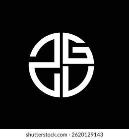 Logotipo ZGV Ícone ZGV Vetor ZGV Monograma ZGV Letra ZGVtriângulo ZGV minimalista ZGVflat Design de logotipo moderno e abstrato.
