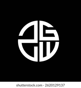 Logotipo ZGW Ícone ZGW Vetor ZGW Monograma ZGW Letra ZGWminimalista ZGWtriângulo ZGWflat Design de logotipo abstrato moderno e exclusivo.
