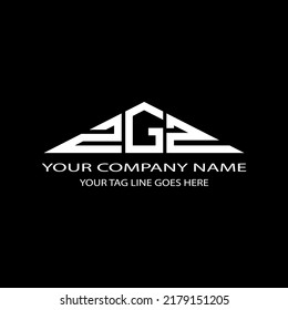 ZGZ letter logo creative design with vector graphic