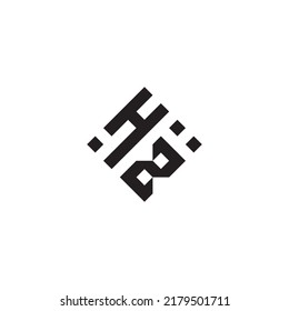ZH abstract geometric concept logo in high quality professional design that will be best for street style