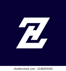 ZH Abstract Monogram Letter Mark Vector Logo Template