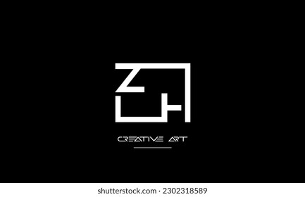 ZH, HZ, Z, H abstract letters logo monogram