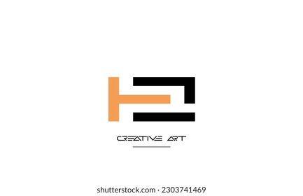 ZH, HZ, Z, H abstract letters logo monogram