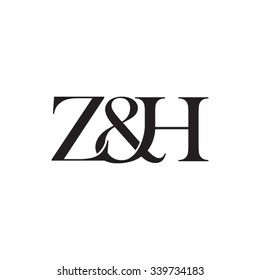 Z&H Initial logo. Ampersand monogram logo