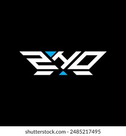 ZHO letter logo vector design, ZHO simple and modern logo. ZHO luxurious alphabet design  