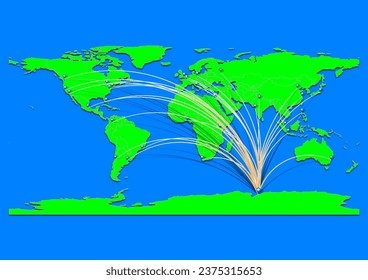 Zhongshan Station, Antarctica map - Concept map for Zhongshan Station, Antarctica on World map. Suitable for export concepts. File is suitable for digital editing and prints of all sizes.