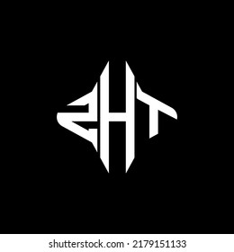 ZHT letter logo creative design with vector graphic
