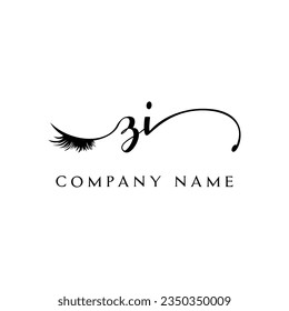 Erstmaliges Logo Logo mit Wimpernschlag, moderne Vektorgrafik