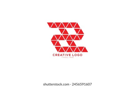 ZI IZ Abstract initial monogram letter alphabet logo design