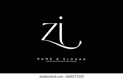 ZI, IZ Abstract Letters Logo Monogram