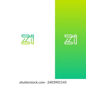 ZI, IZ letter logo design template elements. Modern abstract digital alphabet letter logo. Vector illustration. New Modern logo.