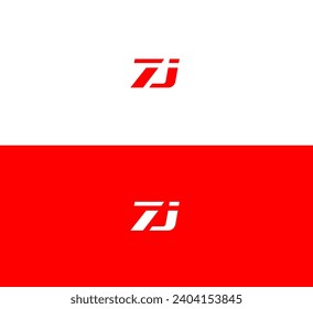 ZI, IZ, ZJ, JZ letter logo design template elements. Modern abstract digital alphabet letter logo. Vector illustration. New Modern logo.