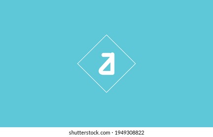 ZI Letter Logo Design With Simple style