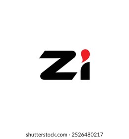 Vector de diseño de logotipo de letra Zi