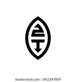 ZI line geometric monogram with high quality professional design that will print well