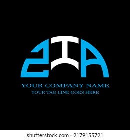 ZIA letter logo creative design with vector graphic