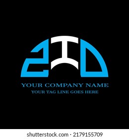 ZID letter logo creative design with vector graphic