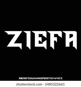 ziefa the luxury and elegant font glamour style