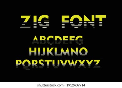 zig font for a classic text