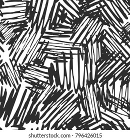 Zig zag abstract graphic strokes seamless pattern background