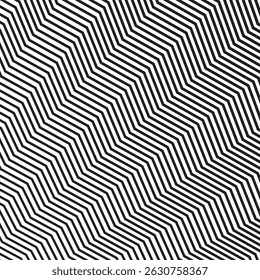 Zig Zag schwarz-weiß nahtloses Muster
