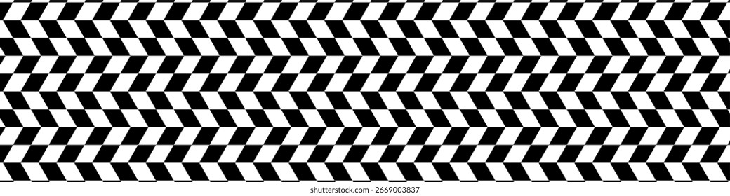 Zig zag checkered vector for bold patterns, racing flags, and dynamic backgrounds. Useful for adding energy to designs, perfect for sports, fashion, and tech visuals.