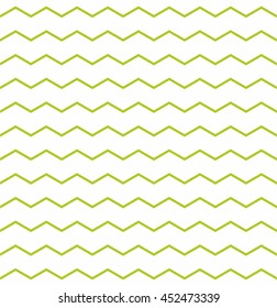 Zig zag chevron green and white tile vector pattern