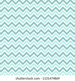 Zig zag chevron mint green and white tile pattern