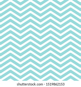 Zig zag chevron mint green and white tile pattern