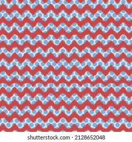 Zig zag chevron red and blue tile vector pattern Seamless vector pattern with ikat chevron in green colors.Seamless Abstract Wavey Curved Chevron Background Pattern Tile
