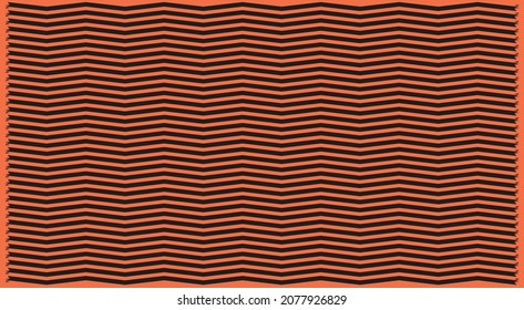 Zig Zag Chevron Stripe 3D Negro y Marrón | Diseño de patrones 3D
