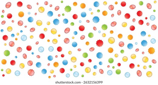 Zig zag of Circle Shapes Set. Abstract Elements for Template, Stickers, Promo Design, Web Design and Social Media Abstract Elements for Template, Stickers, Web Design, vector illustration. EPS 10