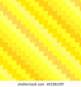 Zig zag colorful vector seamless pattern. Diagonal striped ornament with different shades of yellow