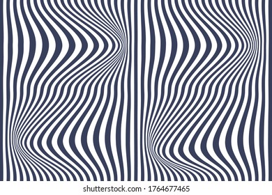 Zig zag diagonal lines wave background. Vector illustration
