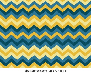 Zig zag geometric vector seamless pattern. Zig zag fashion print. Chevron fun repeating pattern. Scrapbook striped design. Napkin print.