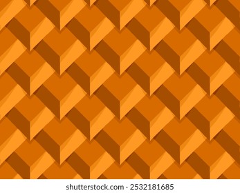 Zig Zag golden texture, vector seamless pattern