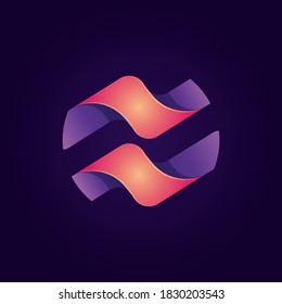 Zig Zag Gradient Logo Design Template